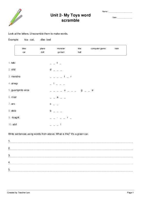 Shared Worksheet Thumbnail