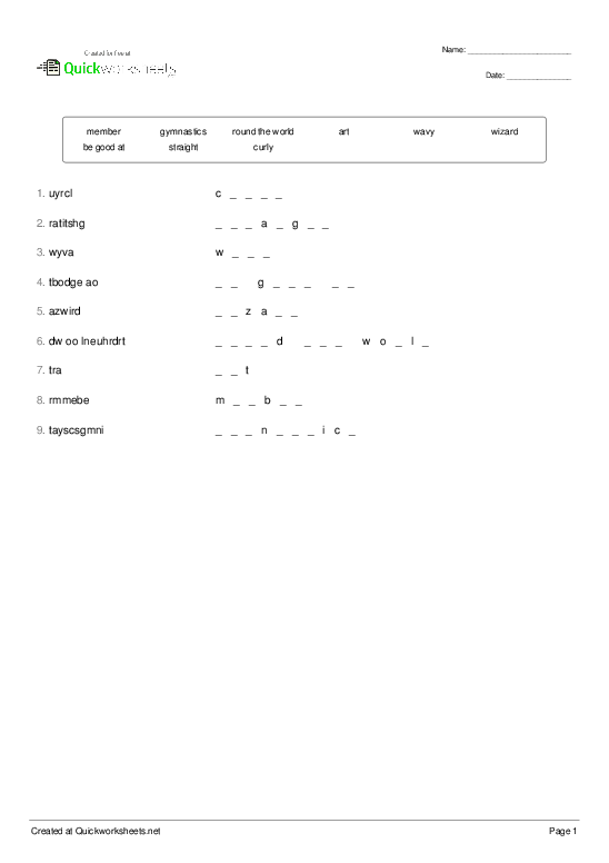 Shared Worksheet Thumbnail
