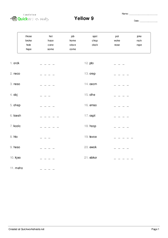 Shared Worksheet Thumbnail