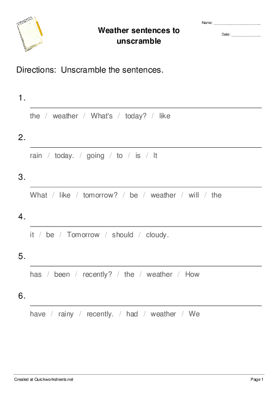 weather-sentences-to-unscramble-sentence-scramble-worksheet-quickworksheets