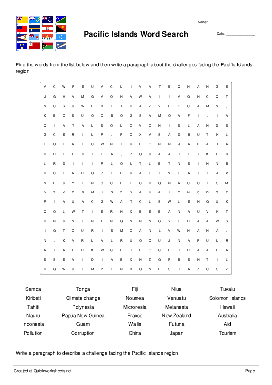 GEOGRAPHY Worksheets