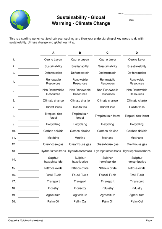 sustainability homework ks2