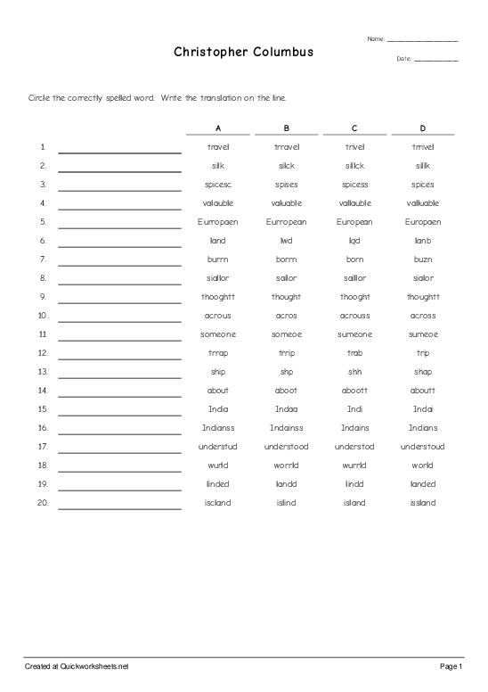 Shared Worksheet Thumbnail