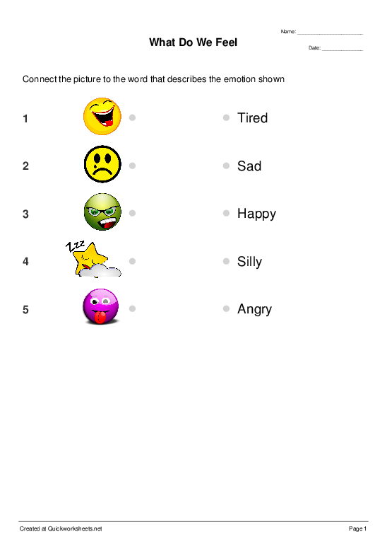 feelings-worksheets