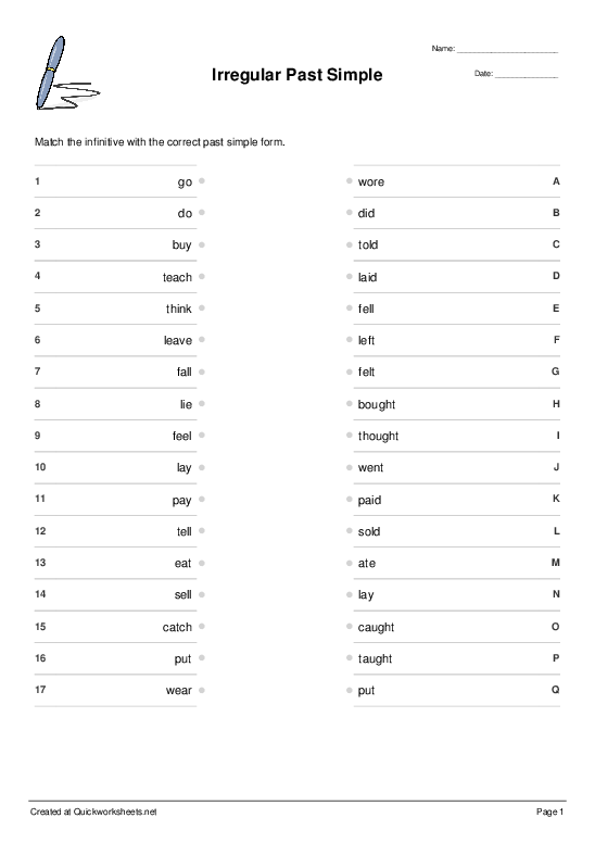 Verb Conjugation Worksheets