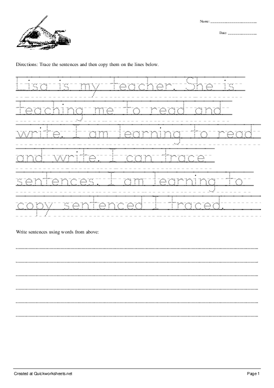 sentence structure worksheets