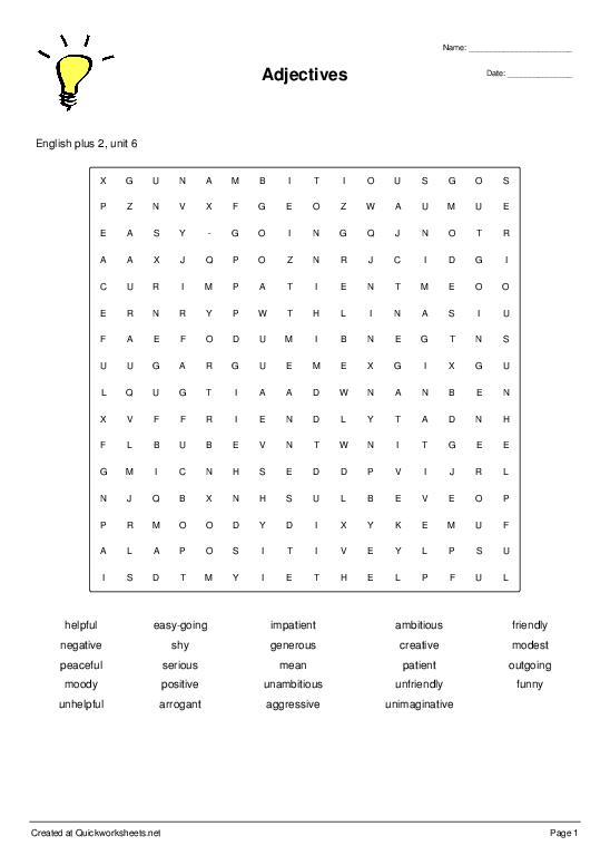 adjectives-wordsearch-quickworksheets