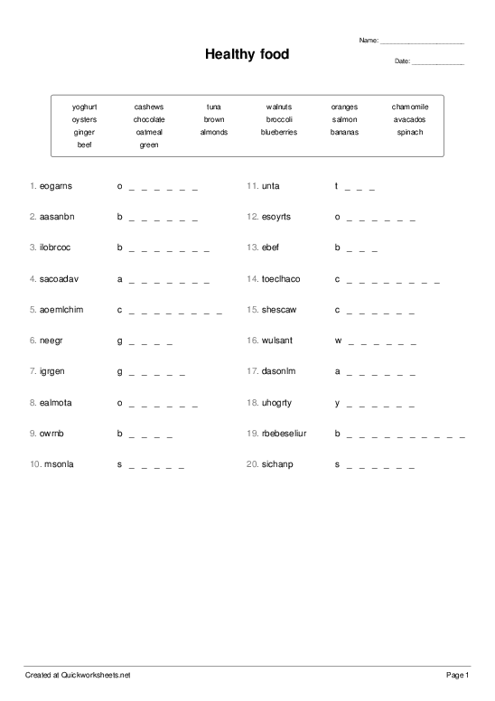 Shared Worksheet Thumbnail