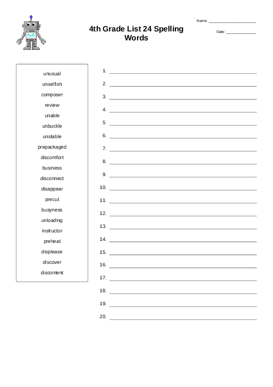 4th-grade-list-24-spelling-words-sort-into-order-worksheet