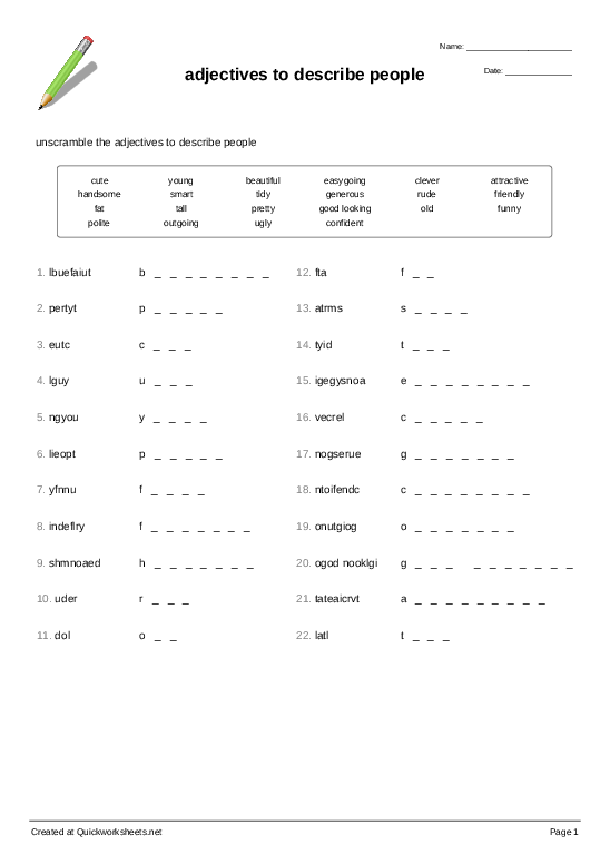 adjectives-to-describe-people-word-scramble-quickworksheets