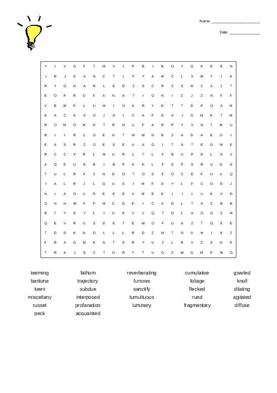 EP 6 - Poetry 1-3 - Wordsearch - Quickworksheets