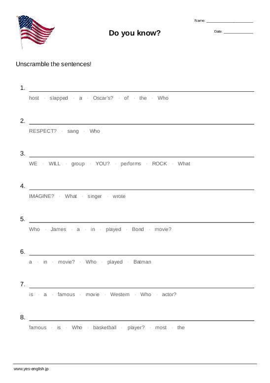 do-you-know-sentence-scramble-worksheet-quickworksheets