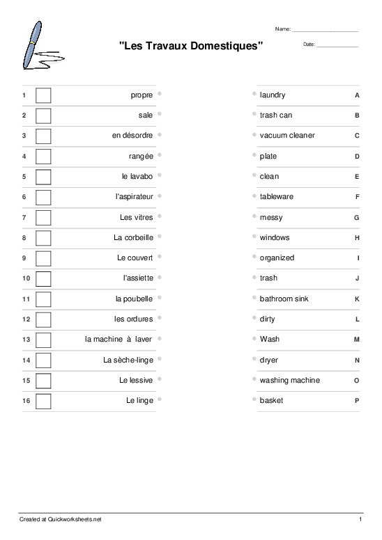 Grade 4 French Worksheets Printable Worksheets French Colors 1