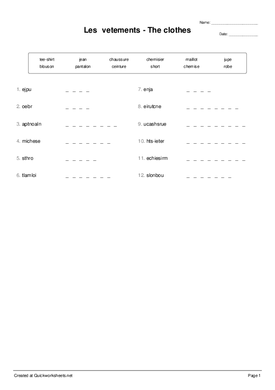 Shared Worksheet Thumbnail