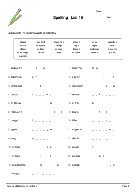 Shared Worksheet Thumbnail